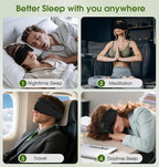 Sleep Mask with Headphones Bluetooth 5.4, LC-dolida Wireless Music Eye Mask - Image 7