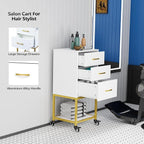 OmySalon Salon Storage Trolley Cart, Beauty Wooden Hair Cabinet - Image 5