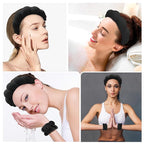 Zkptops Spa Headband for Washing Face Wristband Sponge Makeup Skincare Headband - Image 4