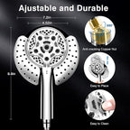 Shower Head with Handheld High Pressure: INAVAMZ Hand Held Shower Head & Rain - Image 5