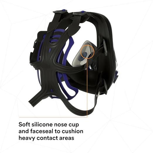 3M Ultimate FX Full Facepiece Reusable Respirator, Six-Strap Harness - Image 12