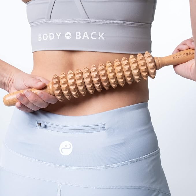 Body Back Wood Therapy Roller for Maderoterapia, Lymphatic Drainage, Cellulite - Image 3
