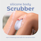 MainBasics Silicone Body Scrubber Dual-Sided Shower Loofah and Massaging Nodes - Image 2