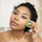 Jade Roller Gua Sha Facial Tools Set, Guasha Facial Massage Tool, Face Roller - Image 6