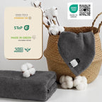 SEMAXE 4 Piece Grey Bath Towel Set - Image 3