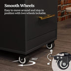 Salon Trolley Cart with Wheels, 3-Drawer Rolling Hair Styling Station, Mobile - Image 5