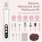 Hoxida Cordless Electric Nail Drill: 10-Speed Professional Nail File - Image 2
