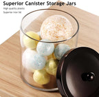SheeChung 3-Pack Plastic Apothecary Jars - Image 2