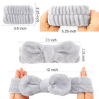WHAVEL 6PCS Spa Headband and Wristbands Set, Face Wash Headband Wrist Bands - Image 2