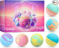 Bath Bombs Salt Balls, 6 Natural Handmade Bath Bomb Kit, Organic Bathbombs by Unknown
