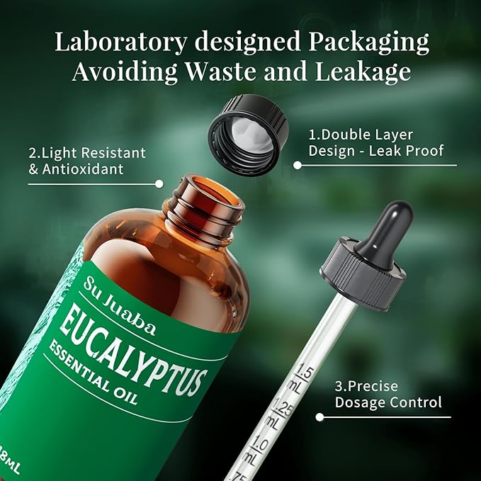 SU JUABA Eucalyptus Essential Oil 4 Fl Oz, 100% Pure Natural - Image 7