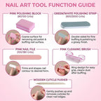 6 Set Disposable Manicure Kit Salon Supplies Press On Nail Tool Kit - Image 3
