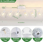 Baocuz 6-Lights White Semi Flush Mount Ceiling Light - Image 2