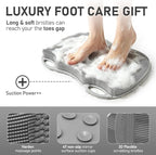 Shower Foot Scrubber Mat XL, Silicone Feet Toes Massage Cleaner -Upgraded Long - Image 3