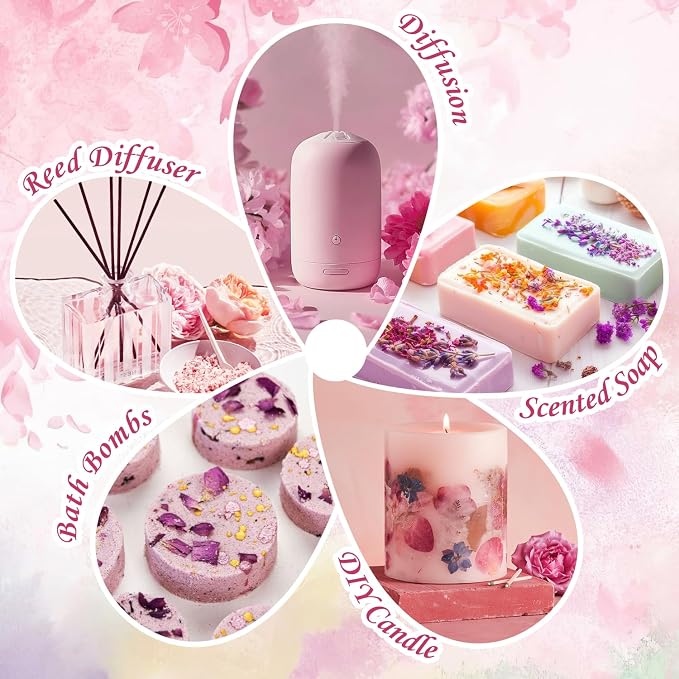 SALUBRITO Floral Fragrance Oils Set, Essential Oils - Image 7