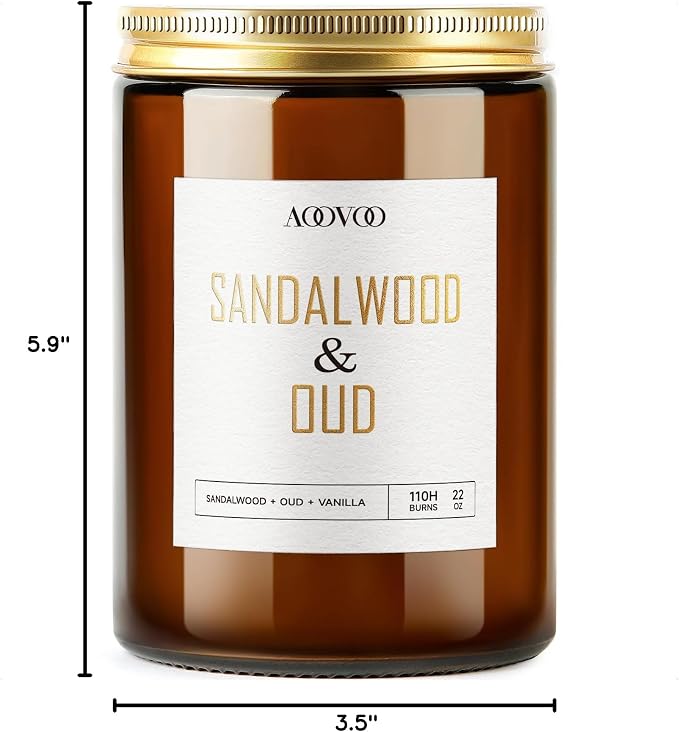 AOOVOO Sandalwood Oud Candle - Image 7