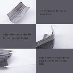 Borje Grey Disposable Face Mask 100 Pcs Grey Face Masks 3 Ply Protection Masks - Image 3