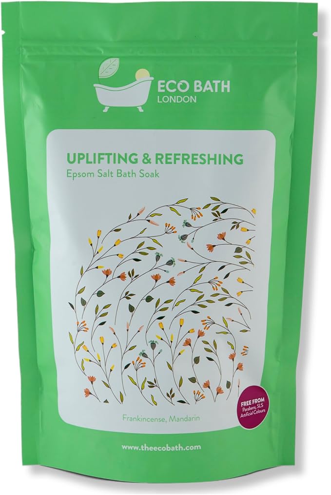 Eco Bath London Uplifting and Refreshing Epsom Salt Bath Soak 1kg by EcoBathLondon