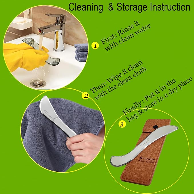BYYDDIY Stainless Steel Gua Sha Muscle Scraper Tool, Scar Tissue Tool, Physical - Image 8