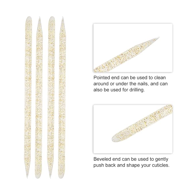 100 pieces disposable cuticle pusher, cuticle pusher remover cleaner - Image 4