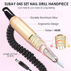 Subay Professional Electric Nail Drill Machine, 000RPM Electrical Nail Efile Kit - Image 3