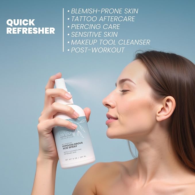 Hypochlorous Acid Spray for Face & Body, HOCl Facial Cleanser Mist - Image 6