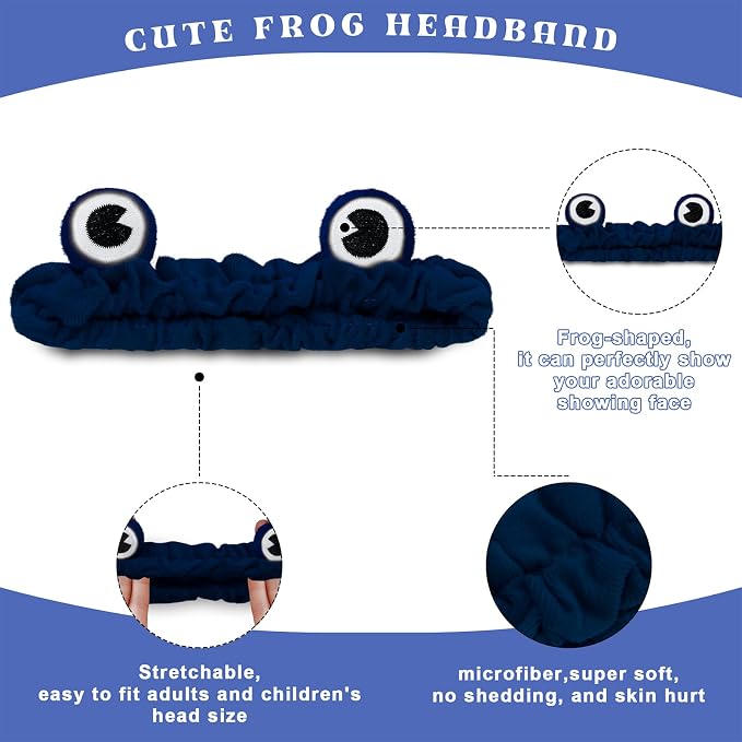 Jowmoy blackish green Frog Eye Elastic Headband - Image 3