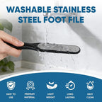 TEAWOO Double Sided Foot File and Callus Remover, Stainless Steel Waterproof - Image 3