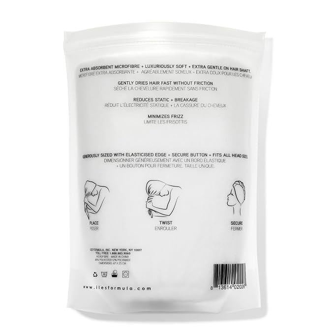 ILES FORMULA Hair Turban Towel – Ultra-Soft Microfiber Hair Towel Wrap - Image 2