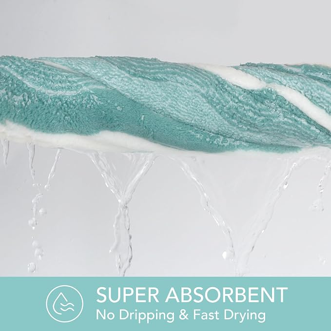SUNLAND Microfiber Hair Towels Anti Frizz Hair Drying Towel Super Absorbent - Image 6