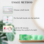 Bath Bombs Salt Balls, Eucalyptus Extract Essential Oils, Moisturizing Dry Skin - Image 3