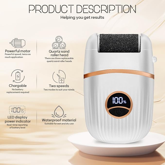 Automatic Callus Remover for Feet, Rechargeable Pedicure Tools for Feet - Image 2