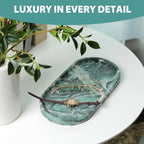 Koville Norway Natural Marble Tray, Catchall Tray - Image 3