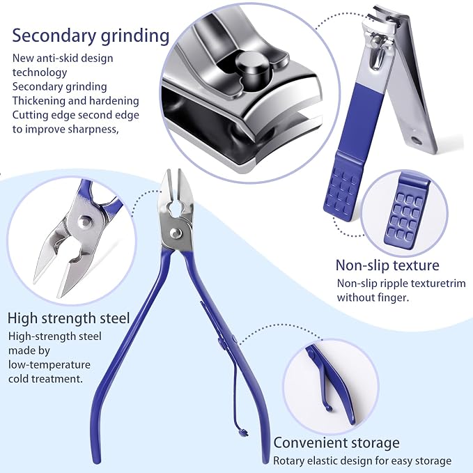 Manicure Set Pedicure Kit Womens Nail Clippers Set 32 in 1 Professional - Image 3