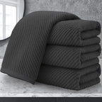 VOOVA & MOVAS Gray Hand Towels for Bathroom, Large 18" x 28" by VOOVAMOVAS