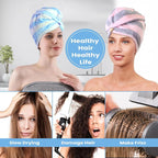 3 Pack Microfiber Hair Towel Wrap - Image 6