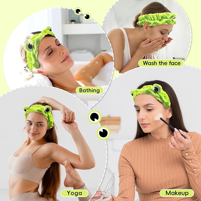 my novel things Face Wash Headband, Skincare Headband Wrist Bands - Image 7