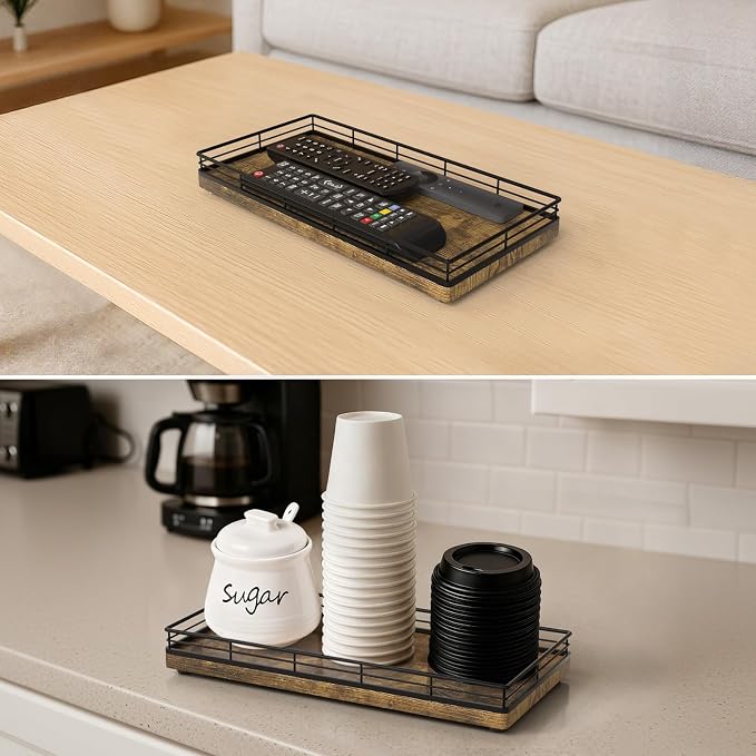 Bathroom Vanity Tray for Countertop, Bathroom Organizer for Soap, Perfume & - Image 7