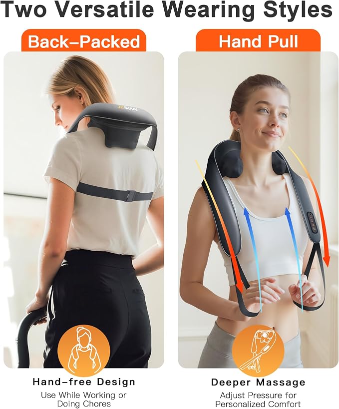 Neck Massager with Heat : Cordless Shoulder and Neck Massager - Image 4