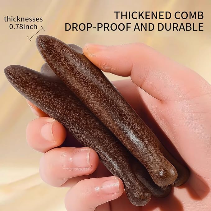 TAIHI Wooden Scalp Massager Comb, 100% Natural Wood Massage Comb - Image 9
