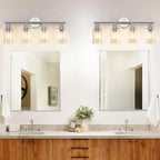 DLLT 4-Light Bathroom Light Fixtures: Chrome Modern Vanity Lights - Image 5