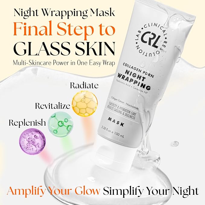 Clinical Resolution PDRN Collagen Night Wrapping Mask, All-In-One Nourish - Image 2