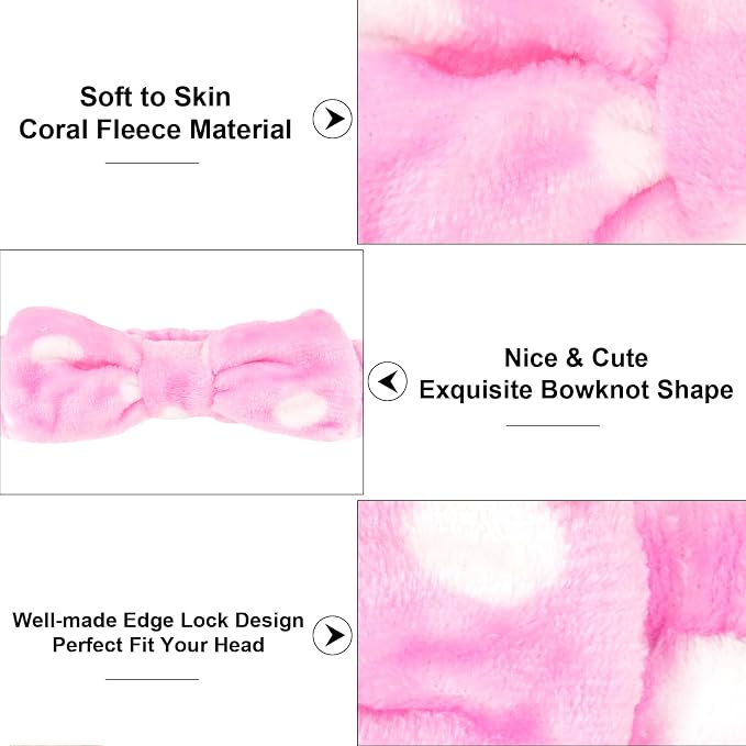 Casoty 12 Pcs Skincare Headbands, Spa Headband - Image 7