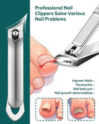 MR.GREEN Manicure Kit 10 in 1, German Stainless Nail Clippers Set, Professional - Image 4