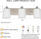 SOLFART Modern Brushed Nickel 3 Light Vanity Sconces - Image 5