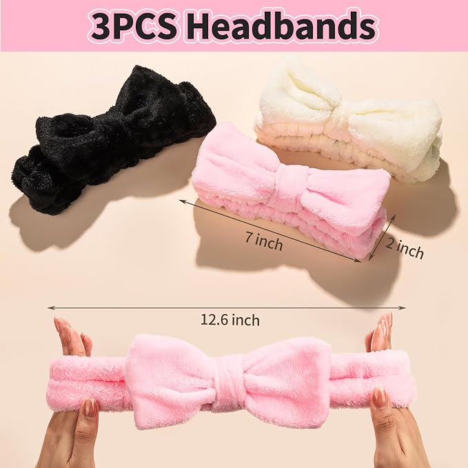 LEOBRO Spa Headband for Skin Care and Makeup, Headbands for Washing Face for - Image 3