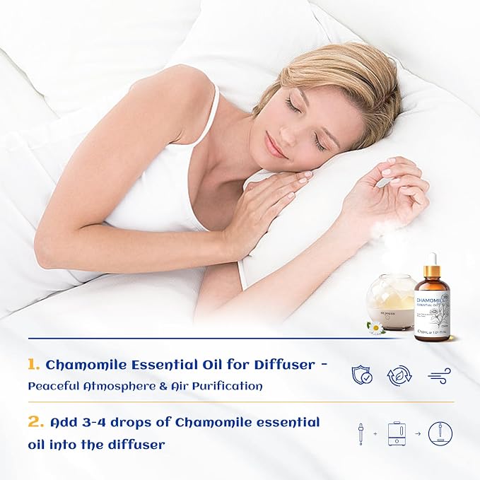 HIQILI 30ML Chamomile Essential Oil, Pure & Natural Chamomile Oil - Image 3