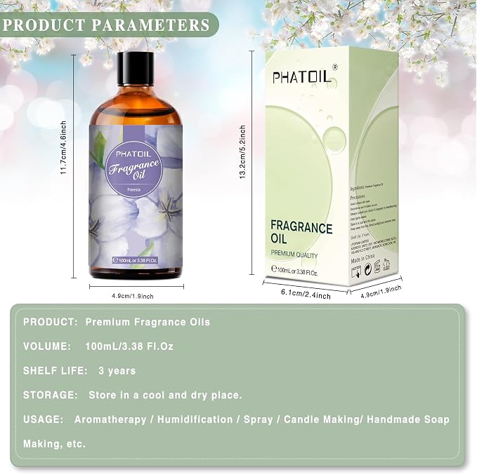 PHATOIL 3.38FL.OZ Freesia Fragrance Oils - Image 5