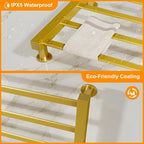 ENZE Smart Luxury Heated Towel Rack, 4-Bar Gold Electric Towel Warmer 115W - Image 7