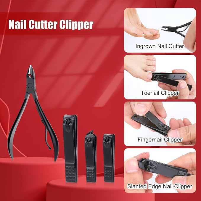 Manicure Set-Stainless Steel Nail Care Set-Professional Ingrown Toenail Clipper - Image 3